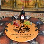 Barrelhead Serving Tray-Winery & Bistro