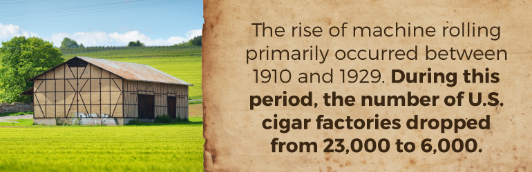 how are cigars made with machines